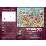 Wasgij Retro Destiny 3 puzzle depicting a whimsical beach scene, inviting imaginative time-travel storytelling.