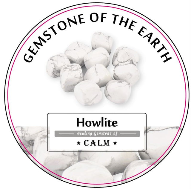 Tumbled White Howlite stones in a 0.5Kg box, showcasing natural patterns, perfect for meditation and home décor.