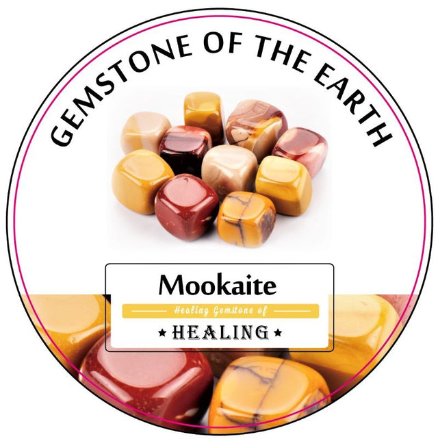 Vibrant Mookaite tumbled stones in a 0.5kg box, perfect for healing, decor, or crafting, measuring 2-3 cm each.