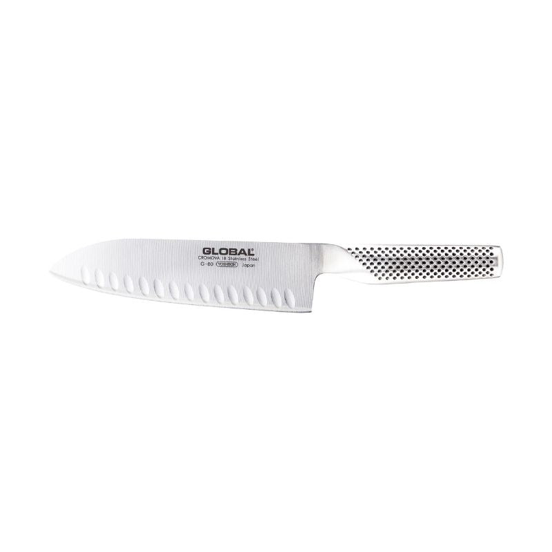 Santoku Knife - Global G-80 Granton Edge (18cm)