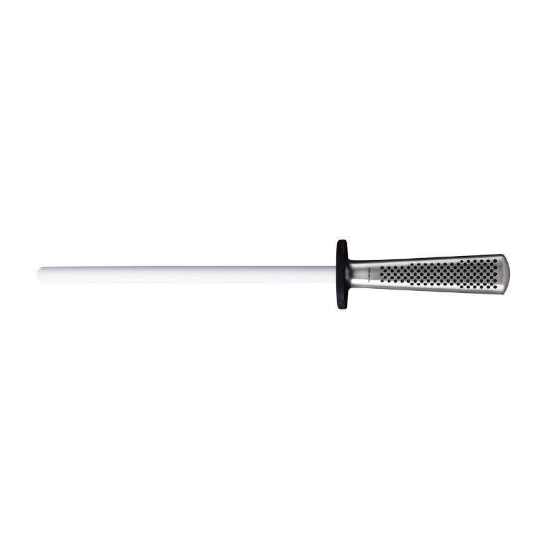 Ceramic sharpening rod (24cm) for maintaining knife edges, made in Japan for precision and optimal performance.