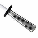Global Ceramic Sharpening Rod (24cm) for maintaining knife edges, crafted in Japan for precision and performance.