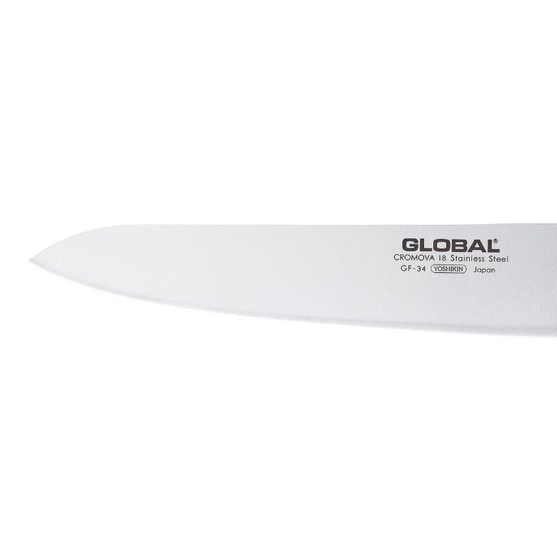 Global Classic 27cm Chef's Knife, precision forged with CROMOVA 18 steel for sharpness, durability, and balanced handling.