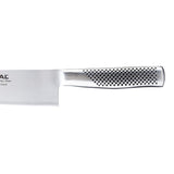 Global Classic 27cm Chef's Knife, crafted from CROMOVA 18 steel, ideal for versatile food preparation tasks with exceptional sharpness.
