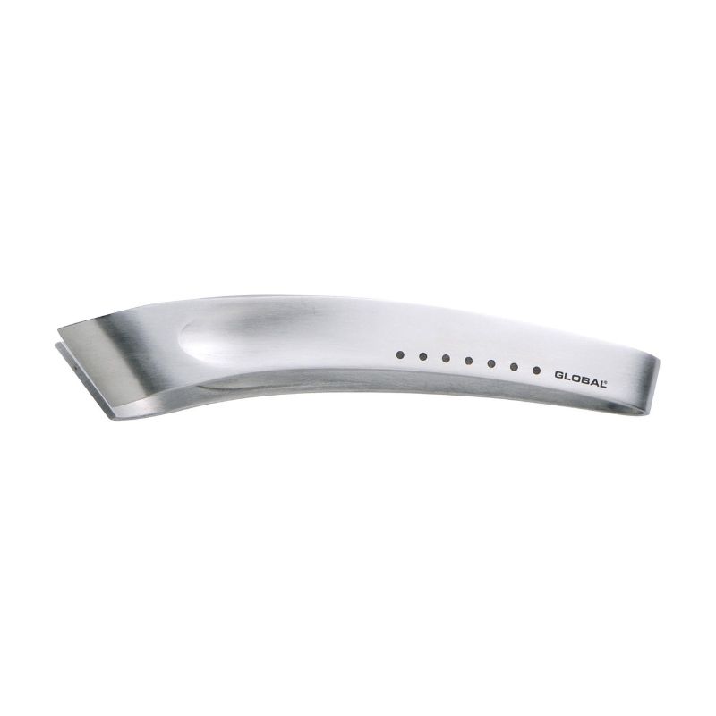 Stainless steel Fish Bone Tweezers - Global GS-63, designed for removing bones from larger fish like salmon and trout.
