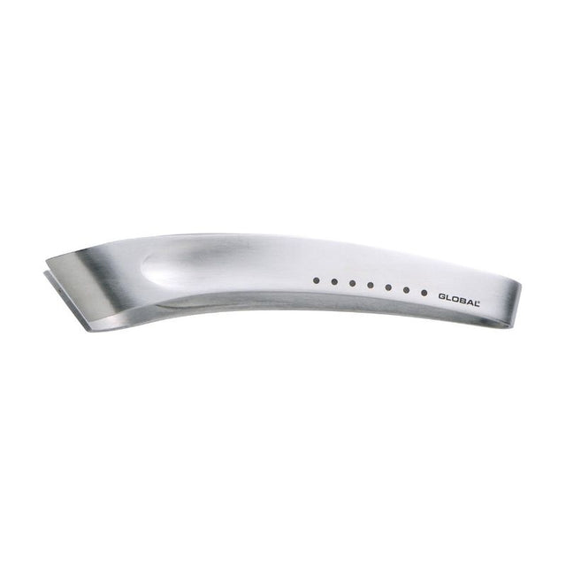 Stainless steel Fish Bone Tweezers - Global GS-63, designed for removing bones from larger fish like salmon and trout.