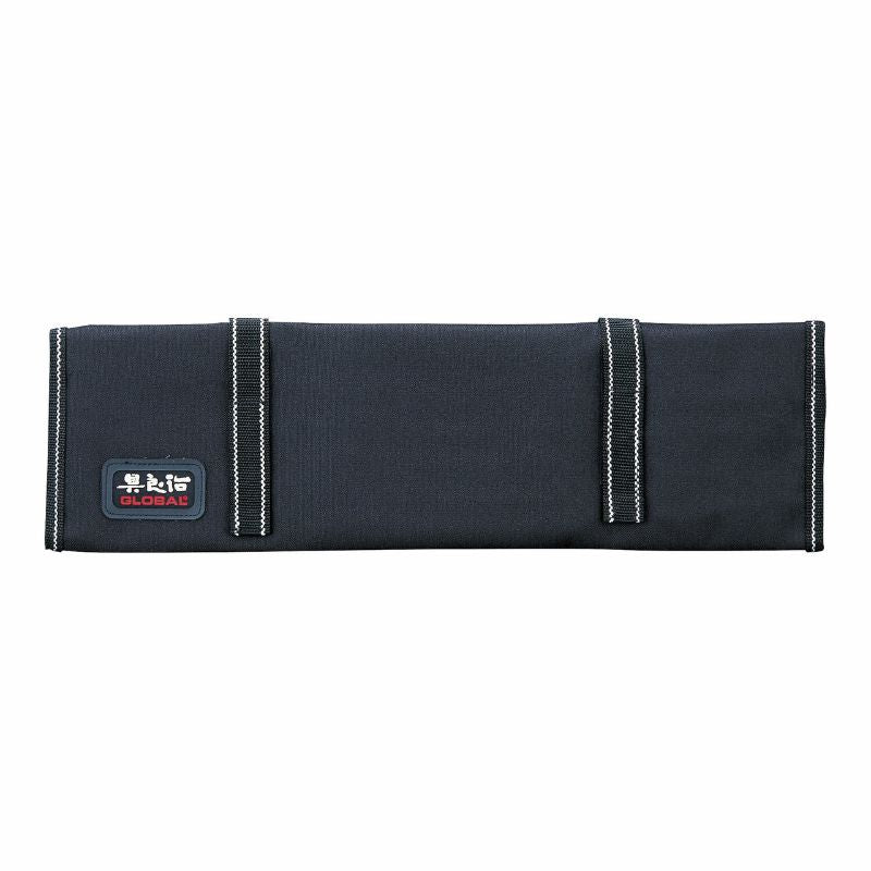 Professional knife roll with 9 pockets, made from durable nylon for secure storage and transport of your essential kitchen knives.