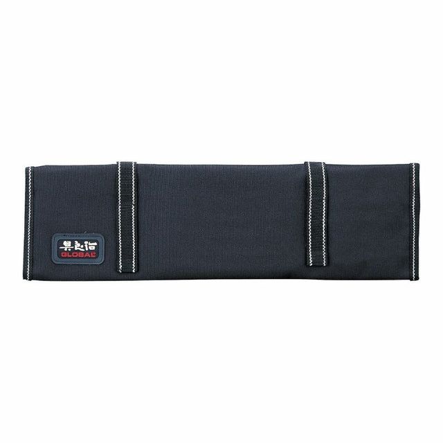 Professional knife roll with 9 pockets, made from durable nylon for secure storage and transport of your essential kitchen knives.