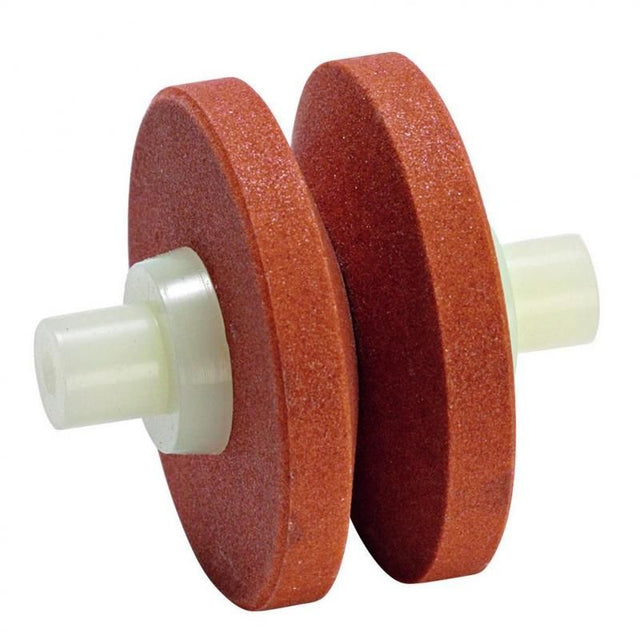 Medium ceramic replacement wheel for the Global MinoSharp Plus sharpener, designed for precision knife sharpening.