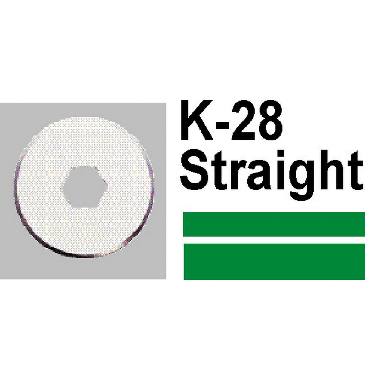 High-quality K28 straight replacement blade for Carl trimmers, ideal for precise cutting in crafting and office work.