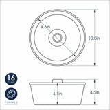 Nordic Ware 24.5cm red non-stick aluminium angel cake pan for fluffy cakes, featuring even heat distribution and easy release.