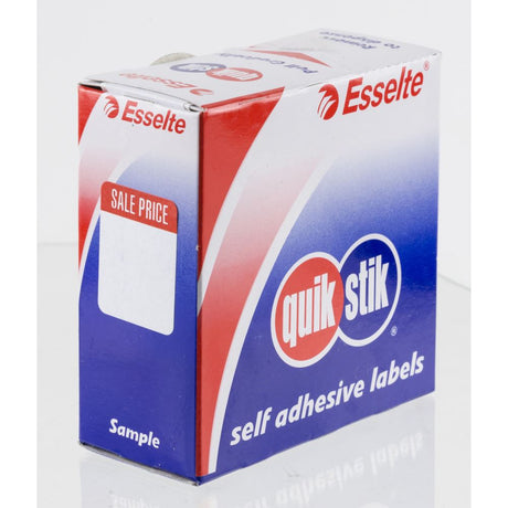 Quikstik Label Dispenser with 400 'Sale Price' labels for efficient, easy application in retail and office settings.