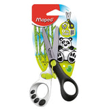 Maped Koopy Scissor 13cm, ergonomic kids' scissors with automatic opening spring for safe and precise cutting, designed for ages 5+.