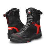 Bata Bolster Mammoet safety boots in black, size 12, offering durability, comfort, and slip resistance for professionals.