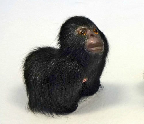 Small Gorilla Ornament, 8cm x 8cm, adds whimsical charm to decor, perfect for animal lovers and festive celebrations.