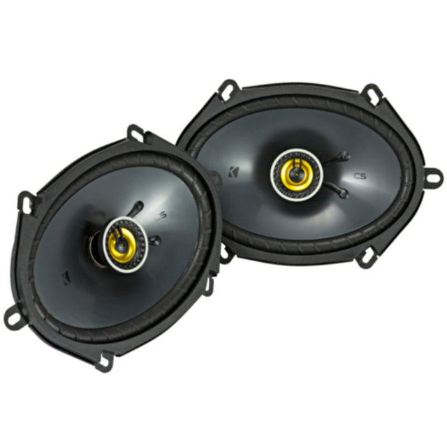 CS 6x8IN Coaxial Speaker Pair featuring 225W power, sleek design, and deep bass for enhanced car audio experience.