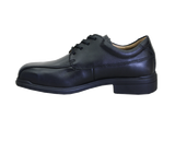 Blundstone Men's Black Lace Up Shoe, Size 7, features steel toe, breathable lining, and durable heat-resistant sole.