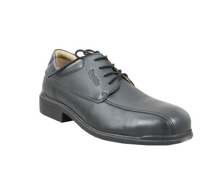 Blundstone Men's Black Lace Up Shoe (Size 12) features a steel toe, comfort pad, and durable lightweight sole for all-day support.