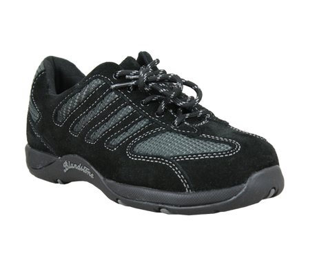 Blundstone Ultimate Women's Safety Shoes in black, Size 6, with steel toe, slip-resistant outsole, and cushioned comfort.