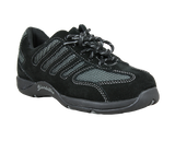 Blundstone Ultimate Women's Safety Shoes in black, size 8, featuring steel toe, comfort cushioning, and slip-resistant outsole.