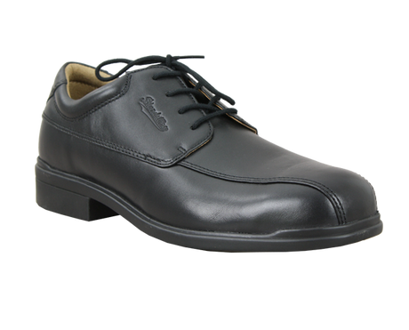 Blundstone Black Lace Up Shoe (Size 13) featuring steel toe, durable sole, and comfort technology for all-day wear.