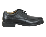 Blundstone Black Lace Up Shoe in size 13, featuring steel toe, comfort pad, and durable lightweight sole for safety and style.