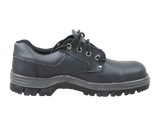 Bata Neptune Industrial Shoes in black, size 8, featuring steel toe, slip-resistant sole, and heat resistance up to 130°C.