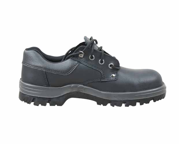 Black Bata Neptune Industrial Safety Shoes (Size 10) with steel toe, anti-static, and slip-resistant features for ultimate protection.