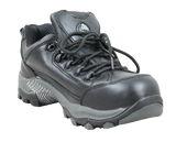 Bata Bickz Black Safety Shoes in Size 5, featuring composite toe, slip-resistant sole, and heat resistance up to 300°C.