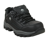 Bata Bickz Black Safety Shoes (Size 6) with composite toe, slip-resistant sole, and heat resistance for ultimate protection.