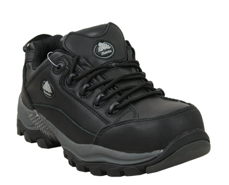 Bata Bickz Black Safety Shoes (Size 6) with composite toe, slip-resistant sole, and heat resistance for ultimate protection.