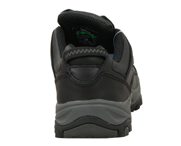 Bata Bickz Black Safety Shoes (Size 6) featuring durable sole, composite toe, slip resistance, and heat protection for safety.