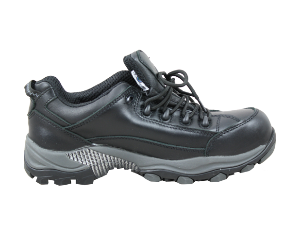 Bata Bickz Black Safety Shoes (Size 7) with composite toe, slip-resistant sole, and heat resistance for ultimate work safety.