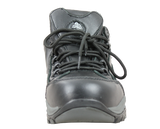 Men's Bata Bickz Black safety shoes, size 11, featuring composite toe, slip-resistant sole, and heat resistance up to 300°C.