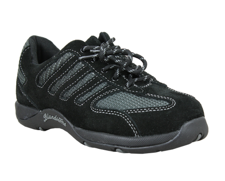 Blundstone 742 Ultimate Women's Safety Shoes in black, size 5, featuring steel toe, padded collar, and slip-resistant outsole.