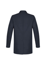 Men's Midnight Lined Car Coat in 3XL, featuring wool blend, concealed buttons, side pockets, and a back vent for comfort.