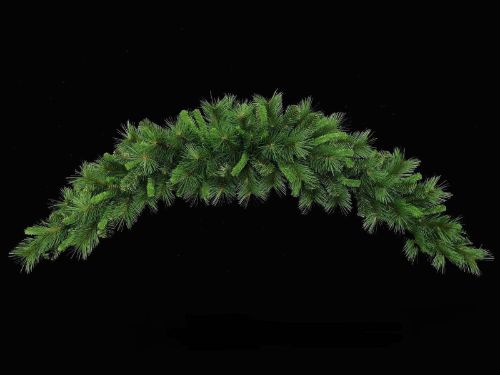 Lifelike 6-foot Mixed Pine Swag, perfect for festive decor on doorways, mantels, and staircases, ready for your personal touch.