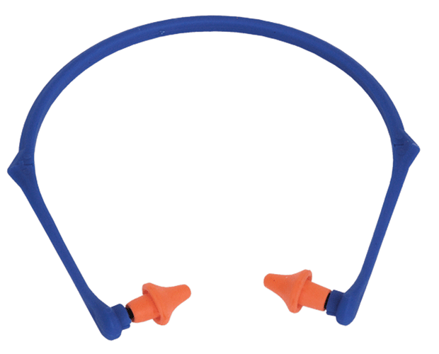 Pro Choice Banded Earplugs pack of 10, featuring a lightweight headband and foam pads for effective noise reduction.