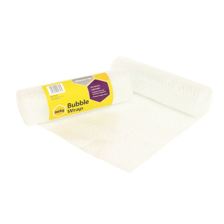 Marbig bubble wrap 300mm x 3m, durable cushioning for safe packaging of fragile items during shipping or storage.