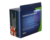 Cohesive bandage pack of 5, 2.5cm, waterproof, breathable, self-sticking for support and comfort, ideal for sprains and injuries.