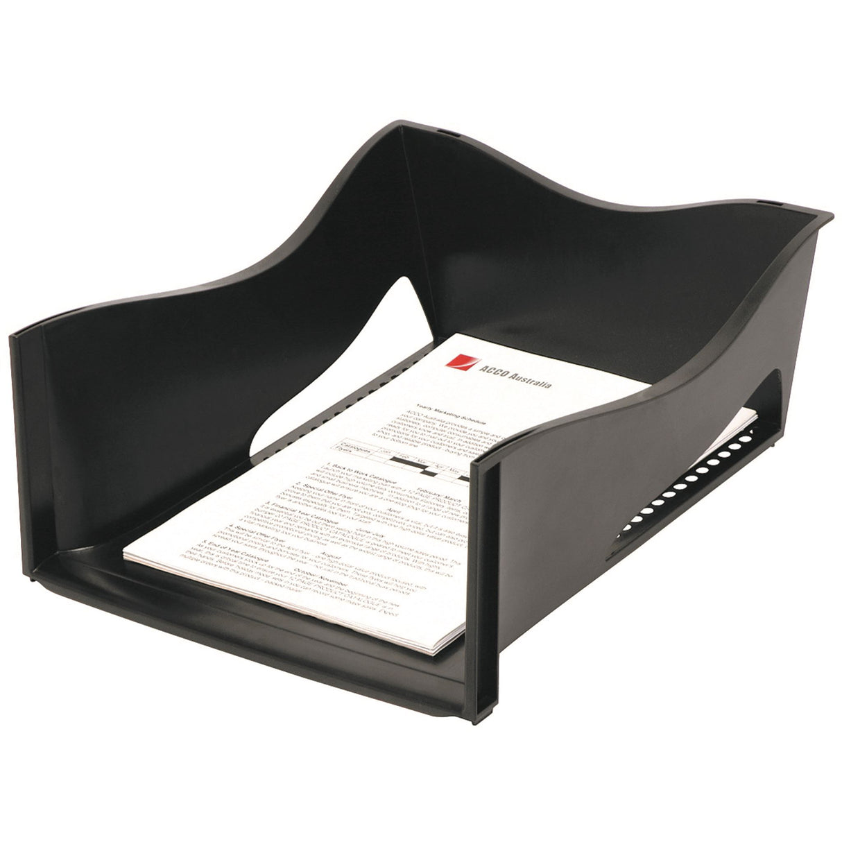 Marbig Enviro Jumbo Document Tray for efficient file organization, made from sustainable materials, dimensions 330mm x 300mm x 140mm.