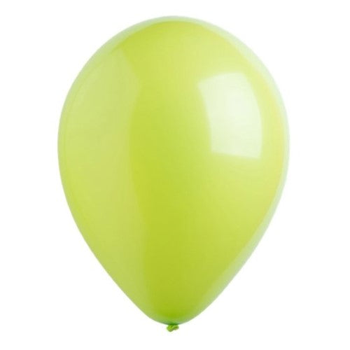 Vibrant 30cm Fashion Lime Green latex balloons, bulk pack of 200, ideal for festive decorations and parties.