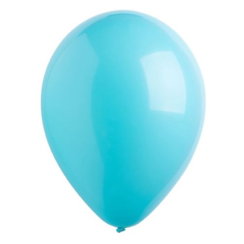 Vibrant 30cm Fashion Caribbean Blue latex balloons in a bulk pack of 200, perfect for colorful celebrations and decorations.