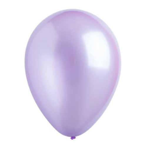 30cm Metallic Lavender latex balloons in a bulk pack of 200, perfect for adding elegance to any celebration.