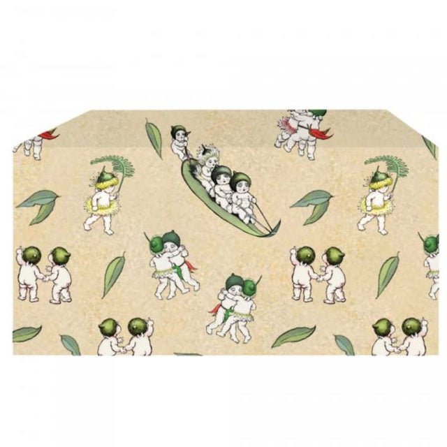May Gibbs Treat Boxes pack of 8, featuring charming designs, perfect for gifts and festivities, measuring 11cm x 7.6cm x 4cm.