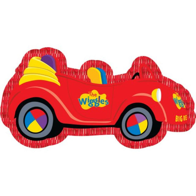 Vibrant Big Red Car mini pinata decoration from The Wiggles, perfect for parties and filled with fun treats.