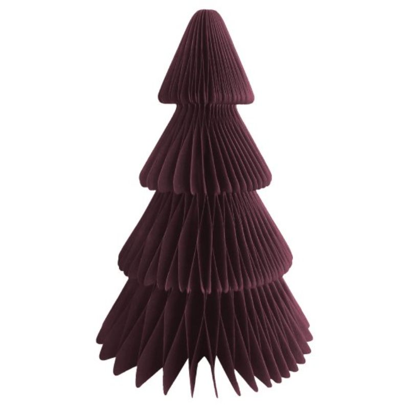 Vibrant 20cm red honeycomb decoration for Christmas, perfect for tree or mantel, made of durable tissue paper.