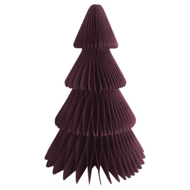 Vibrant 20cm red honeycomb decoration for Christmas, perfect for tree or mantel, made of durable tissue paper.