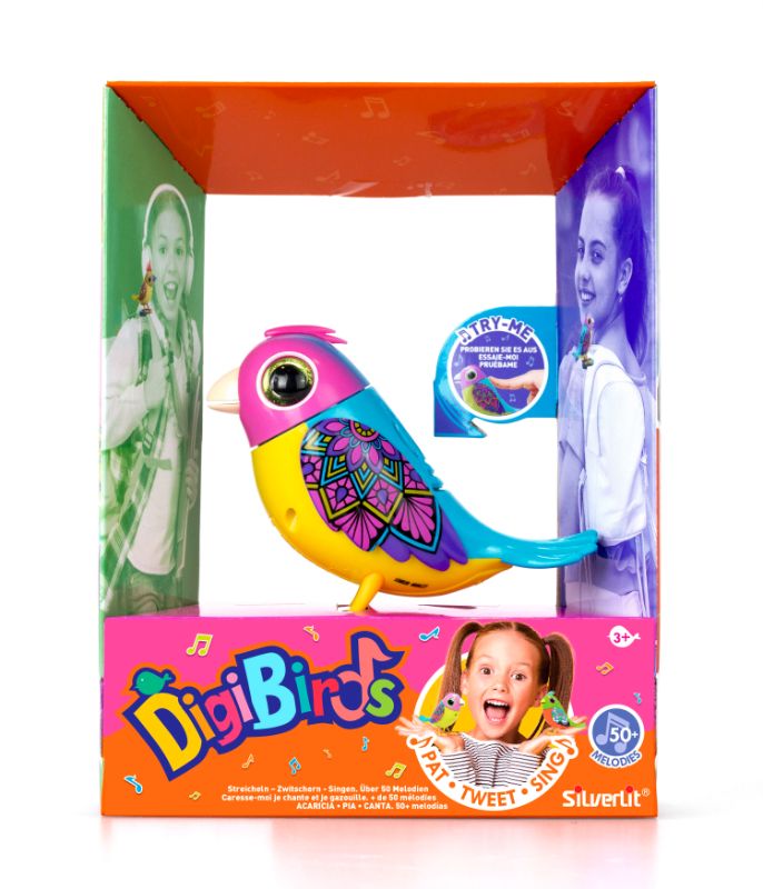 Lively interactive toy birds that sing and respond to your voice, ideal for imaginative play and fun experiences.