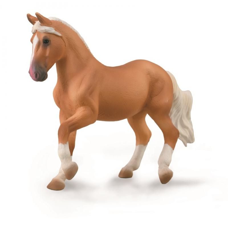 Elegant hand-painted CollectA Paso Fino Mare figurine in palomino, 16cm x 11.5cm, made from durable non-toxic vinyl.